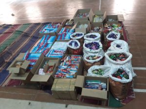 Kaja Cyclone Relief Vidya vikasini school students Coimbatore, Tamilnadu