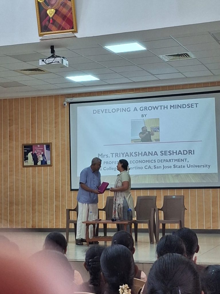 Motivation programme for X and XII STD. by Mrs. Triyakshana Seshadr