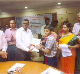 Philately Scholarship- Vidya Vikasini Institutions-Shrirahul S P of VI Std